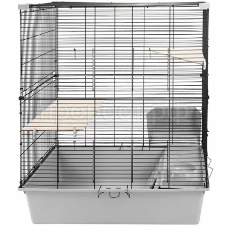 Клетка д/грыз CRAFT 80 Шиншилла-2 78*48*h66,5см разборная без наполнения св-сер-черн/4381/Дарэленд