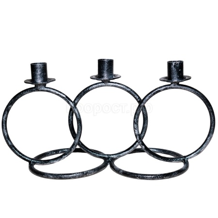 ДЕКОР Подсвечник Кольцо 3 свечи антик серебро РЗДИ/1шт ДЕКОР Подсвечник Кольцо 3 свечи антик серебро РЗДИ/1шт