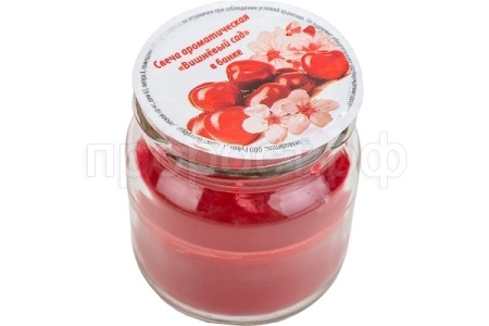 Свеча ароматическая 60*60мм в банке вишневый сад 105747 /20шт/Волшебная страна Свеча ароматическая 60*60мм в банке вишневый сад 105747 /20шт/Волшебная страна