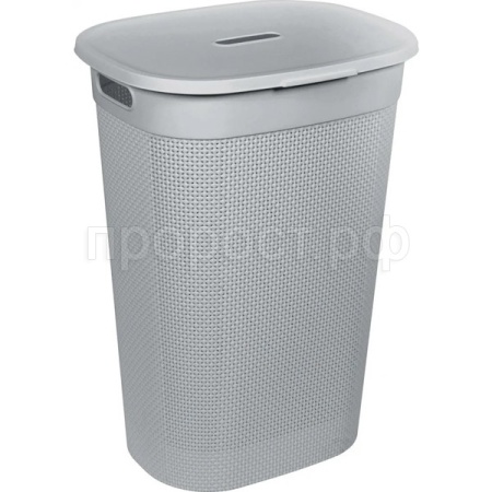 Корзина д/белья OSLO 55л с крышкой и ручками серый шторм PT1334СШ-6 /6шт/ПР Корзина д/белья OSLO 55л с крышкой и ручками серый шторм PT1334СШ-6 /6шт/ПР