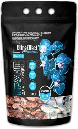 Грунт Оригинальный для Орхидей UltraEffect+Пеностекло-NanoProf Standard 12-28mm 3л
