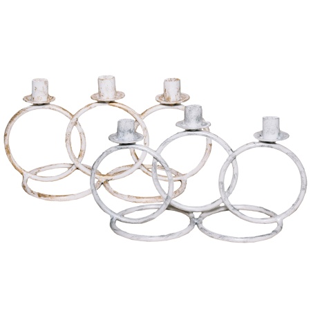 ДЕКОР Подсвечник Кольцо 3 свечи бел золото РЗДИ/1шт ДЕКОР Подсвечник Кольцо 3 свечи бел золото РЗДИ/1шт