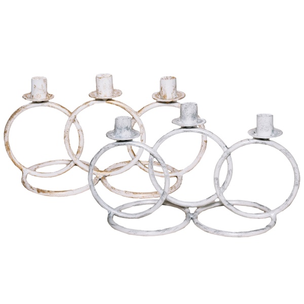 ДЕКОР Подсвечник Кольцо 3 свечи бел серебро РЗДИ/1шт ДЕКОР Подсвечник Кольцо 3 свечи бел серебро РЗДИ/1шт